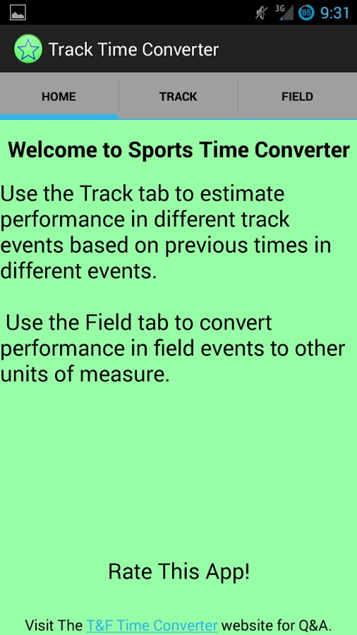 Track and Field Time Converter截图3