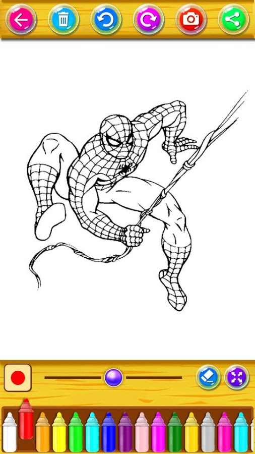 The amazing spider hero Coloring Pages截图1