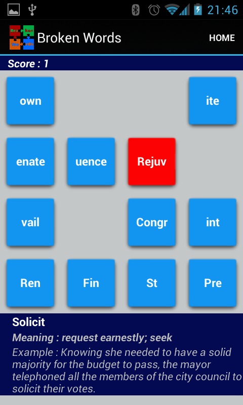 Broken Words - Vocabulary Game截图5