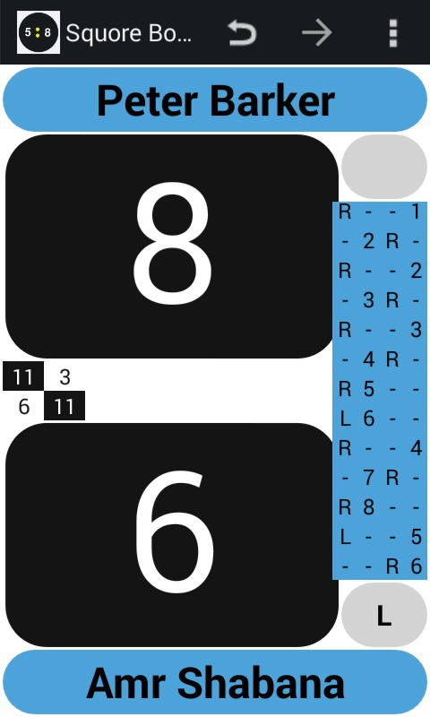 Squash Score Board Squore截图3