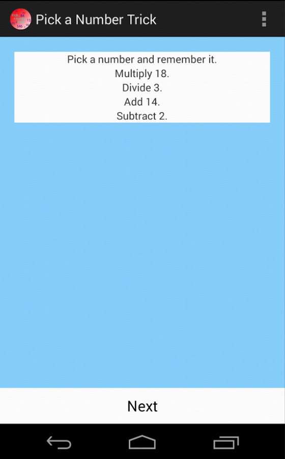 Pick a Number Trick截图3
