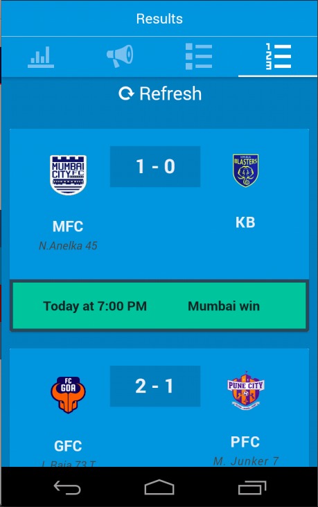 Indian Super League updates截图2