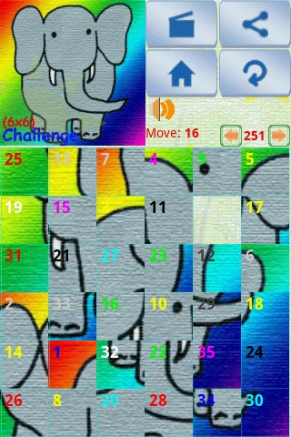 sliding picture puzzle截图1