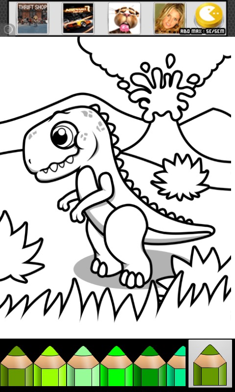 Coloring Board Dinosaurus HD截图3