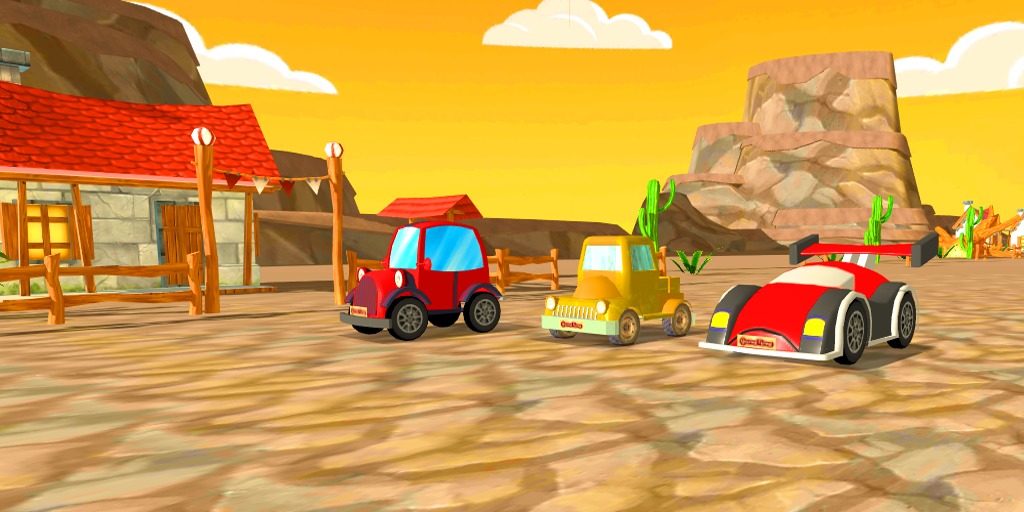 Cartoon Car Racing截图1