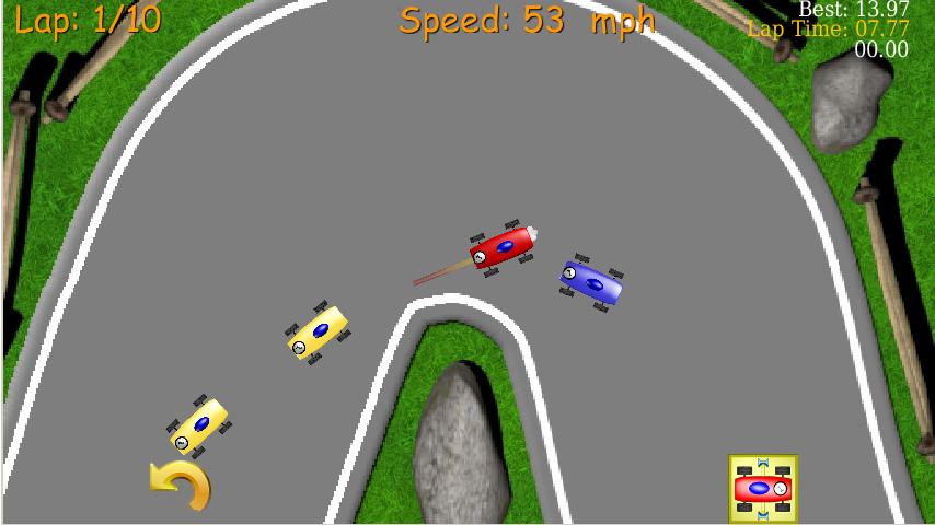 2D Tiny Car Racing Lite截图1