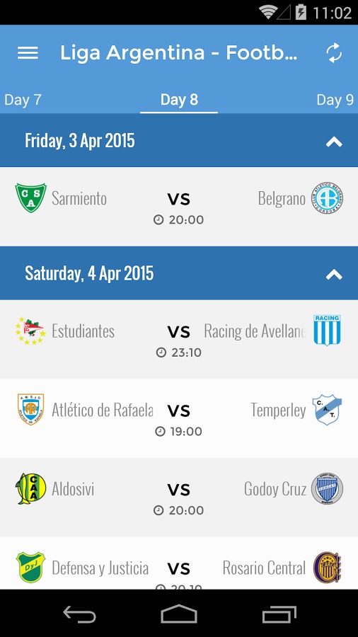 Liga Argentina - App Futbol截图1