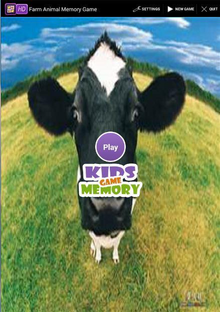 Farm Animal Memory Game截图1