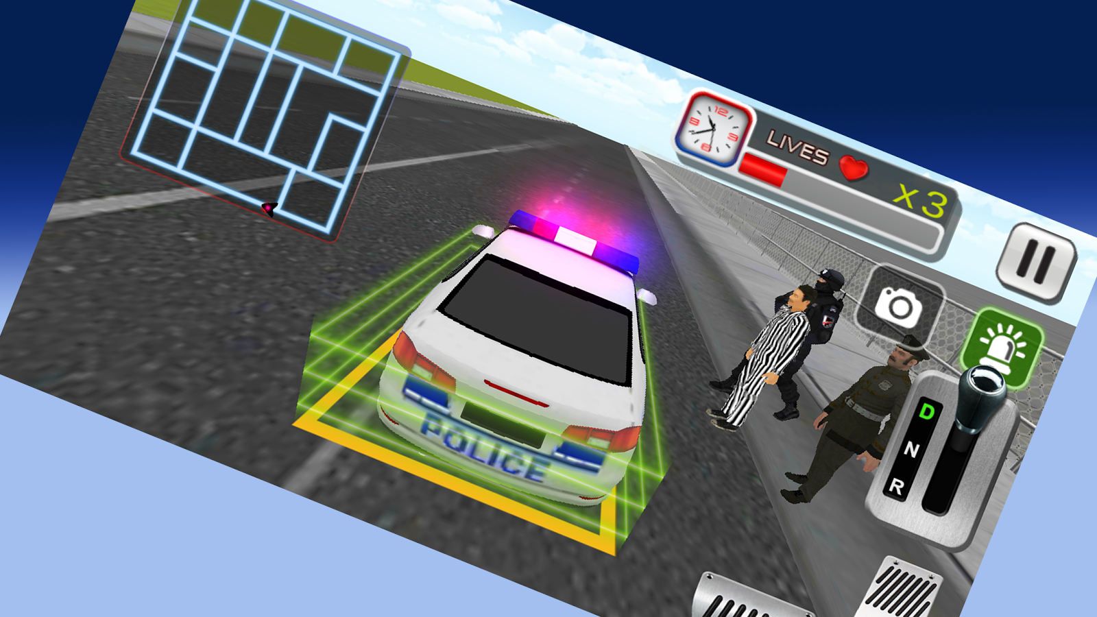 3D Police Car Racing Game截图1