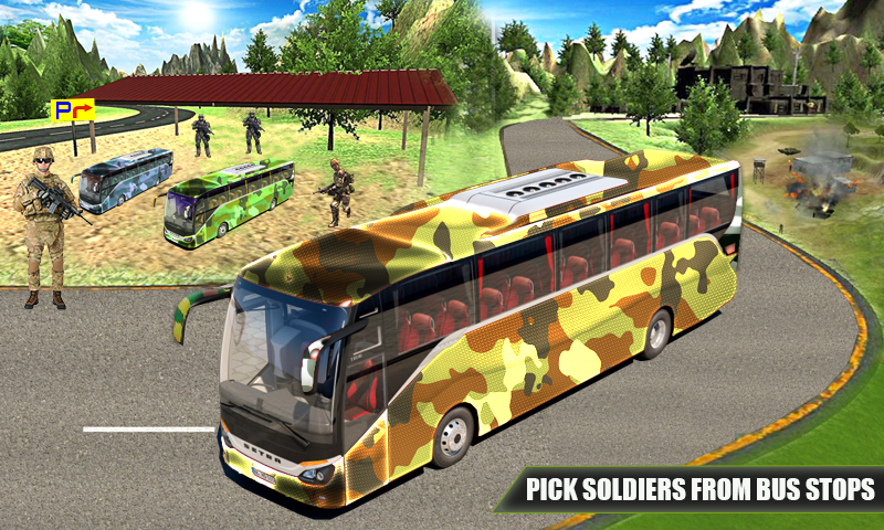 US Army Coach Bus Simulation截图5