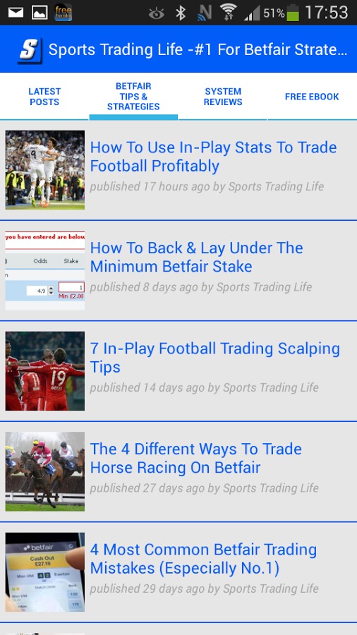 Betfair Trading Strategies截图5