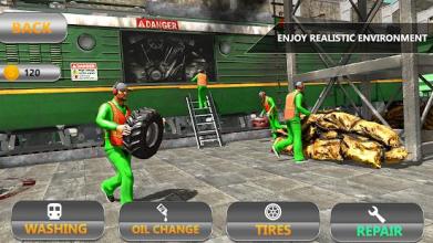 Train Mechanic Simulator 2018: Workshop Garage 3D截图2