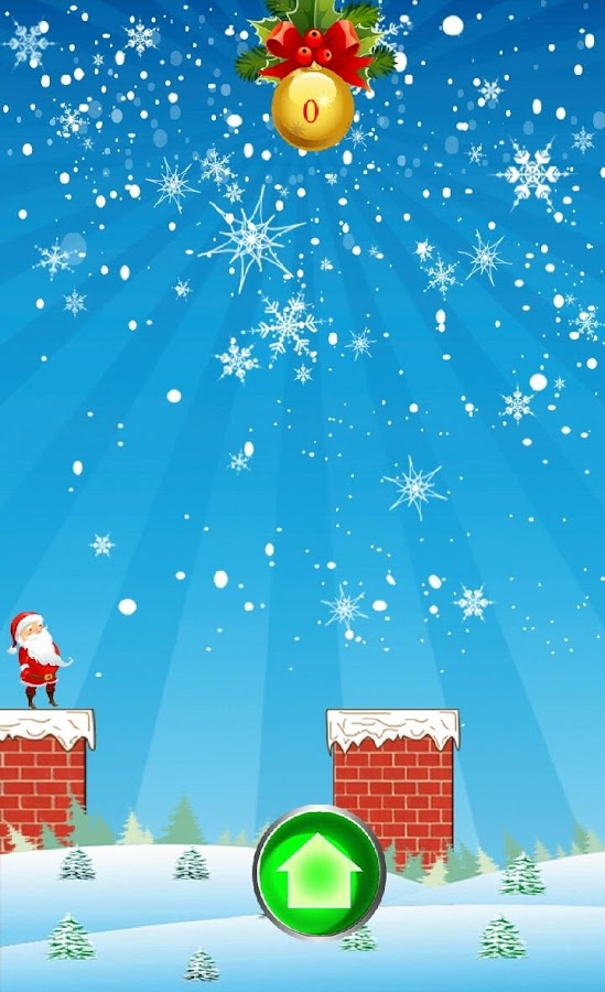 Santa And Gift On Building截图1