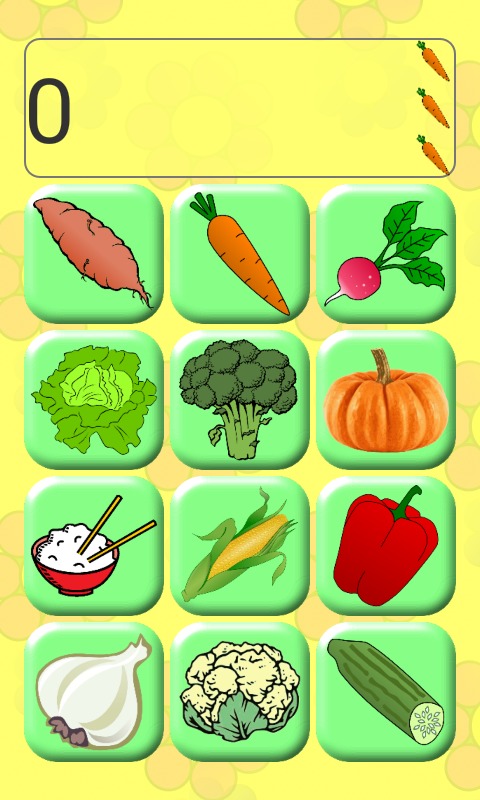 Veggie Memory & Matching Game截图5