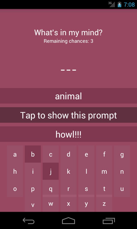 What's in my mind? - Hangman!截图4