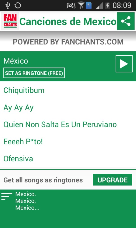 Mexico - Canciones del Mundial截图1