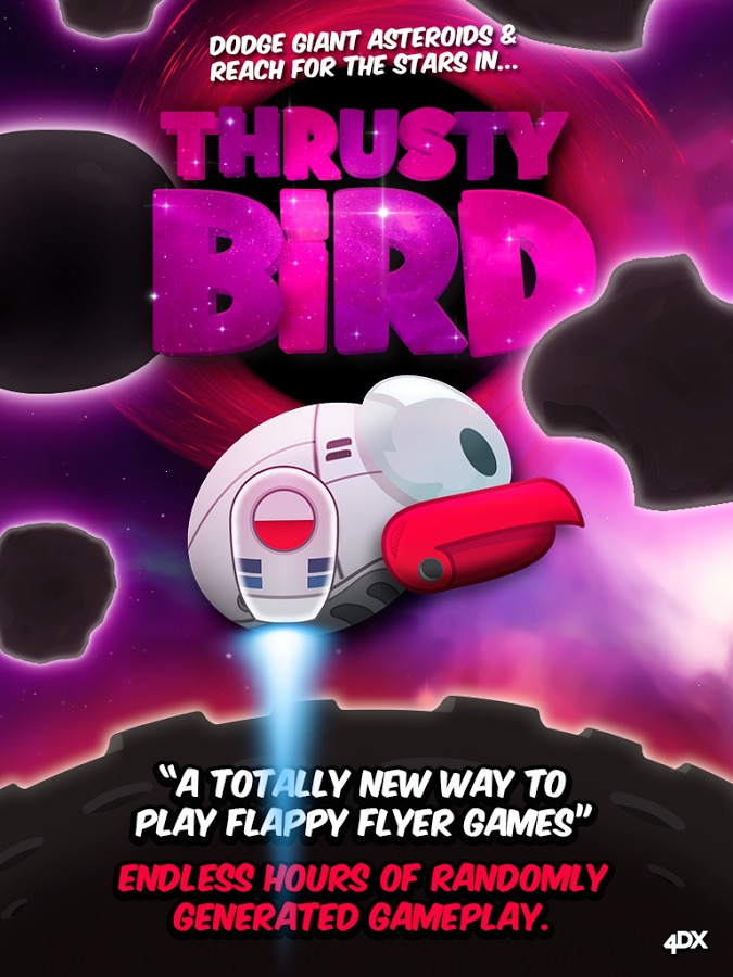 Thrusty Bird Endless Asteroids截图2