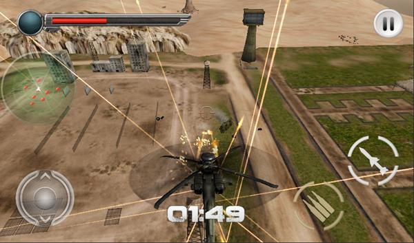 Modern Helicopter Tank War 3D截图3