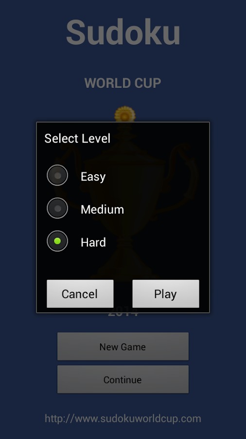 Sudoku World Cup 2014 Lite截图2