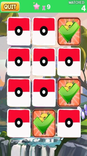 Memory Match Game Pokemon截图3