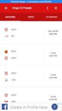 KXIP: Team, Player and Matches ( Fixture )截图4