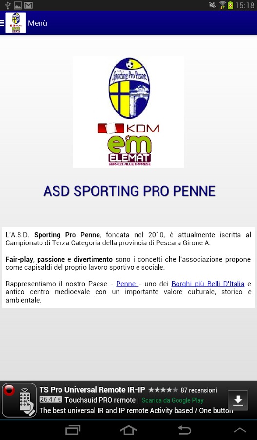 Asd Sporting Pro Penne截图4