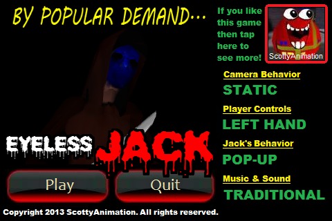 Slender Man: Eyeless JACK截图1