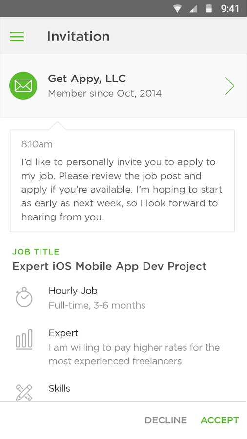 Upwork Messenger截图3