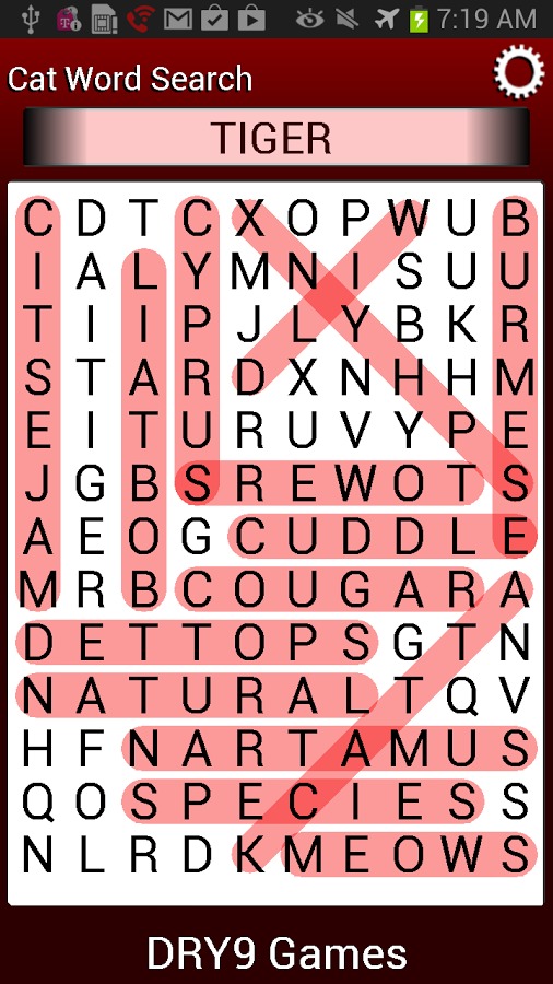 Cat Word Search截图2