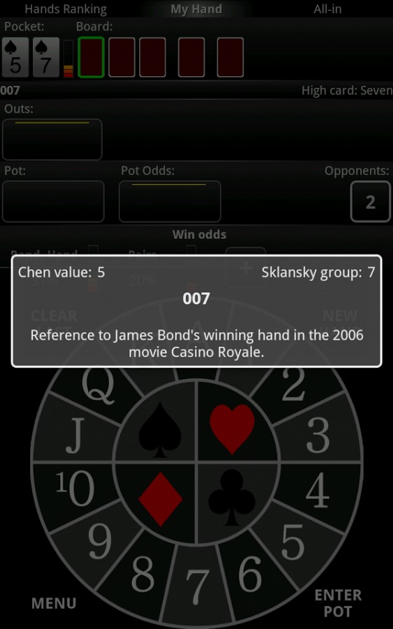 PrOKER: Poker Odds Calc FREE截图5