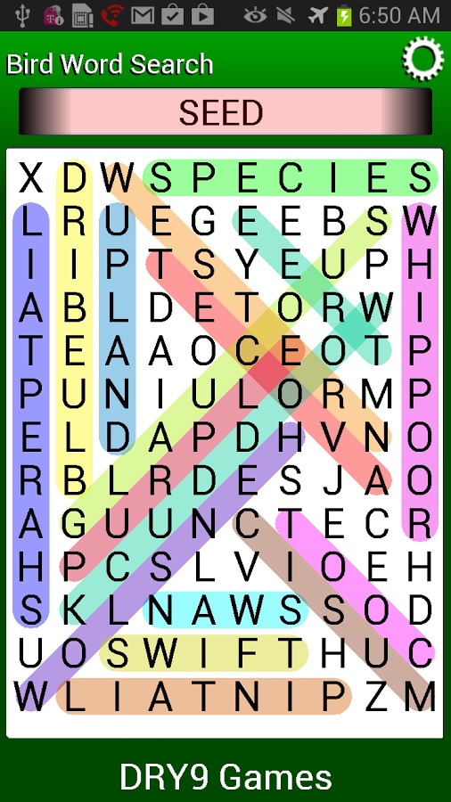 Bird Word Search截图3