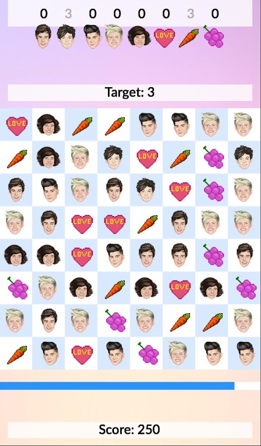 Match Three One Direction Game截图4