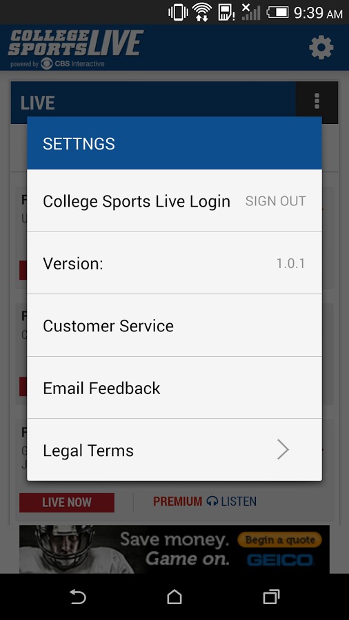 College Sports Live截图2