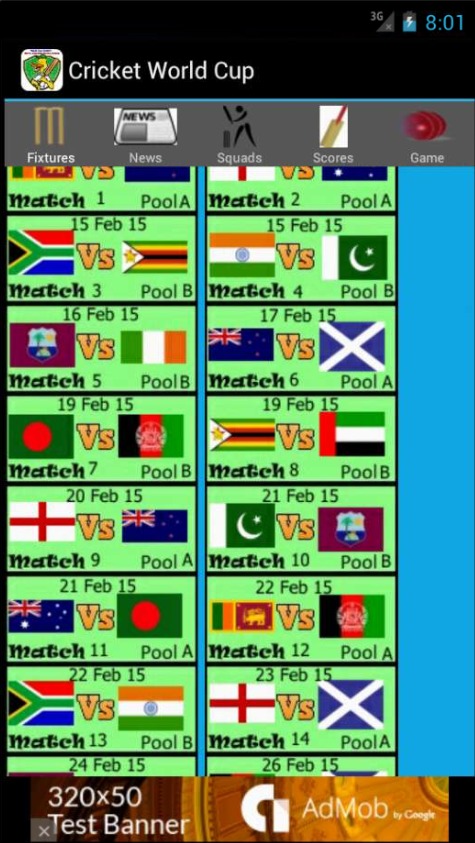 Cricket World Cup 2015截图2