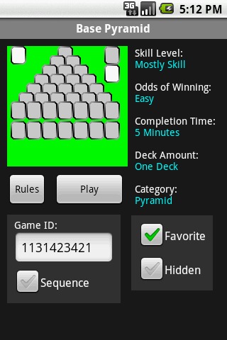 14 Pyramid Solitaire Games截图5