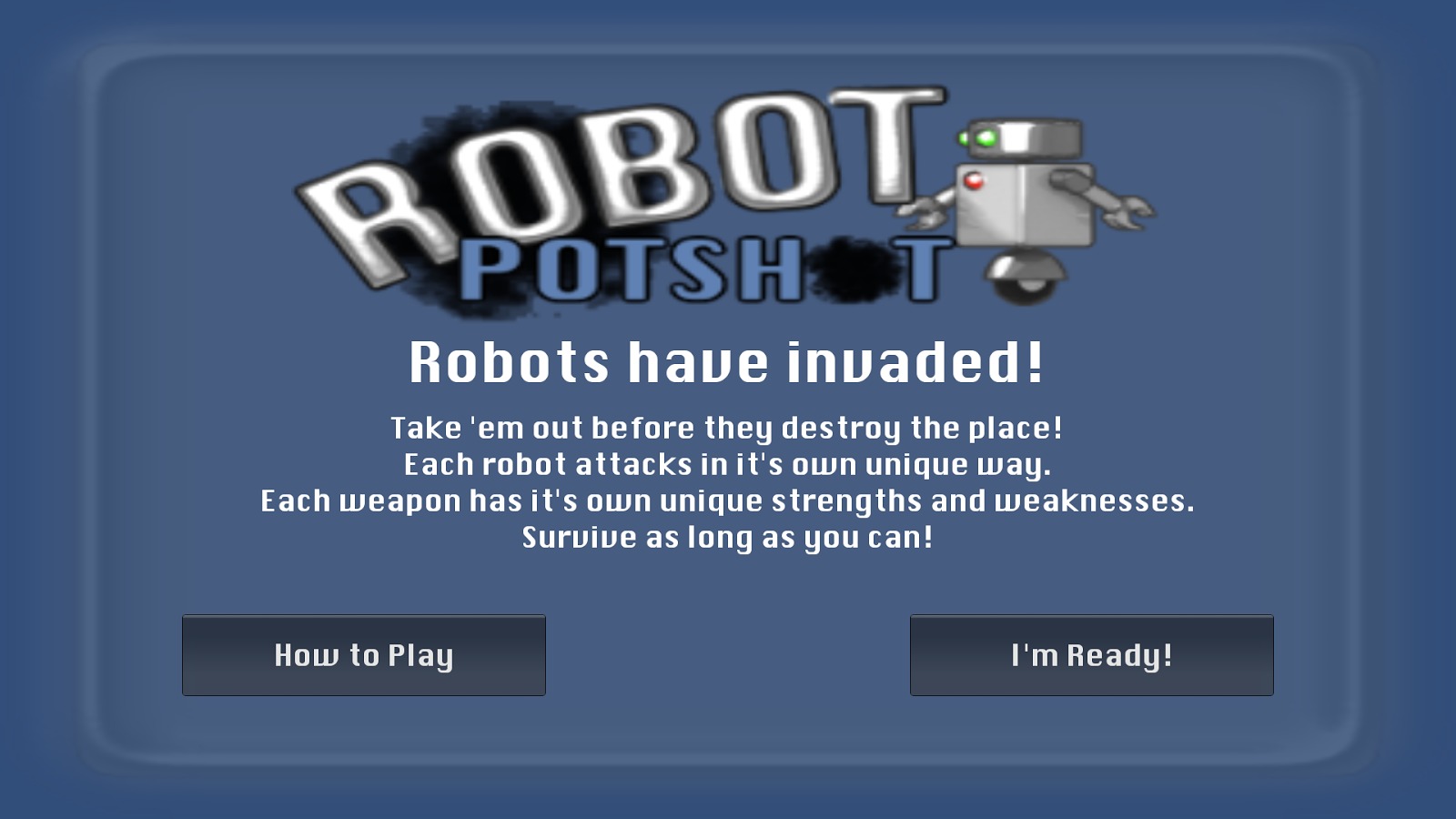 Robot PotShot Free截图1