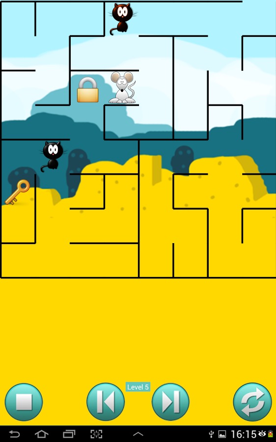 Cat and Mouse Maze Puzzle截图1