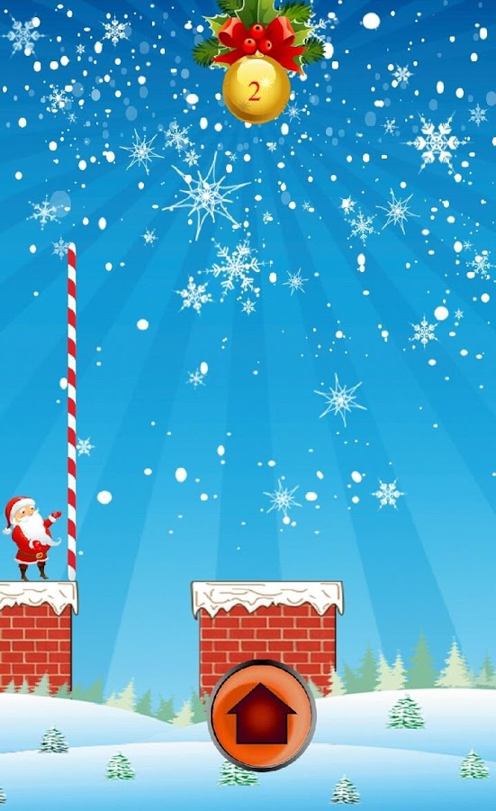 Santa And Gift On Building截图3