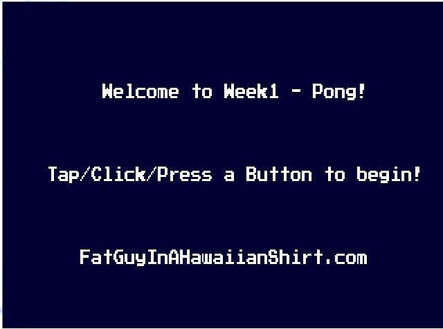 Week 1 - Pong截图1