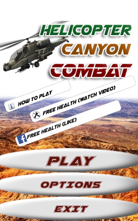 Helicopter Canyon Combat截图1