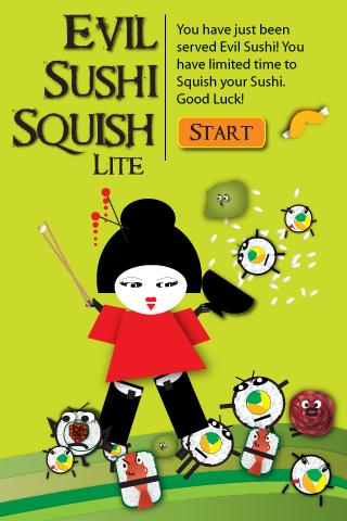 Evil Sushi Squish Lite截图1