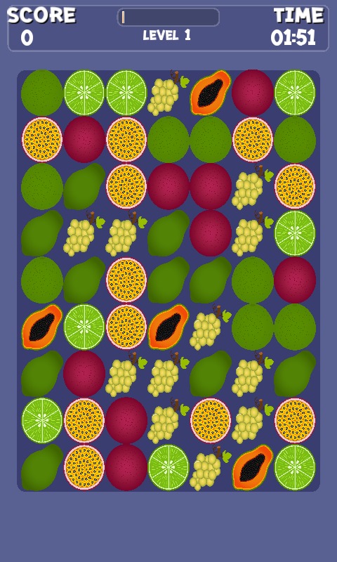 Match 3 Fruit Games For Kids截图1