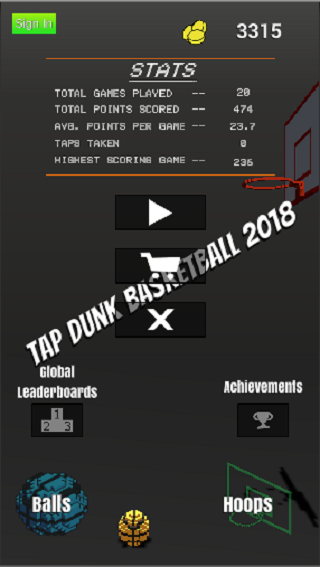 Tap Dunk Basketball 3D 2018截图2