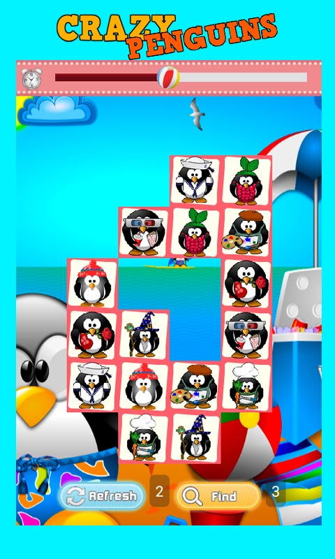 Crazy Penguins Matching Game截图2