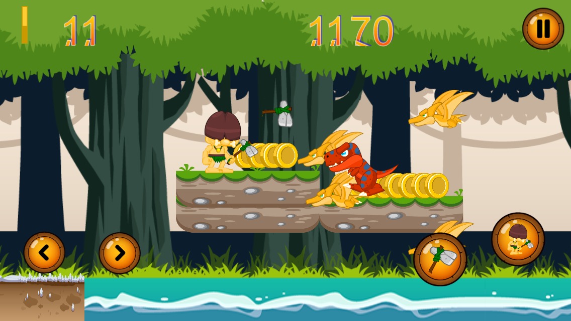 Crazy Caveman Jungle Run截图4