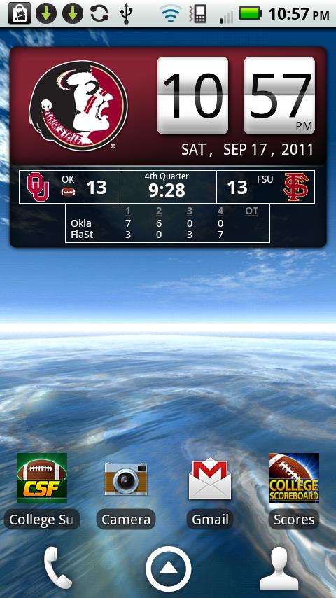 FSU Seminoles Live Clock截图1