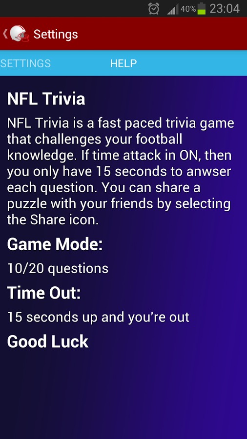 NFL Trivia截图5