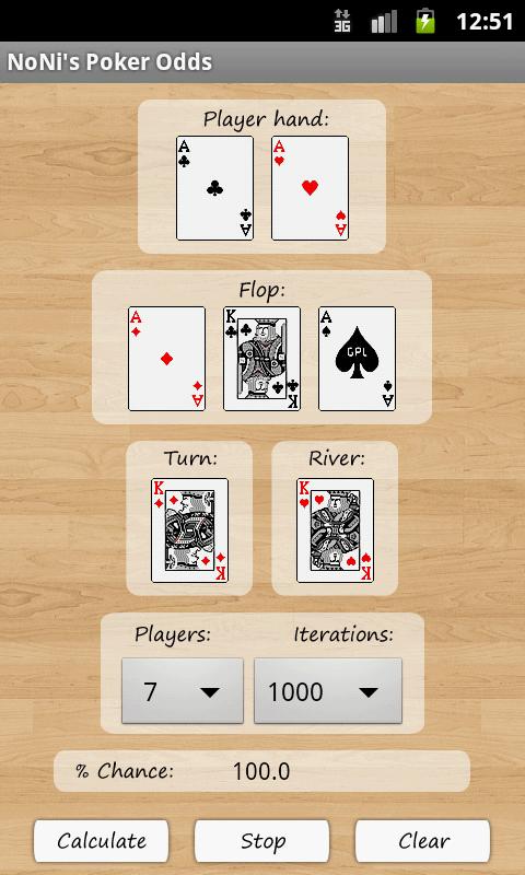 NoNi's Poker Odds截图3