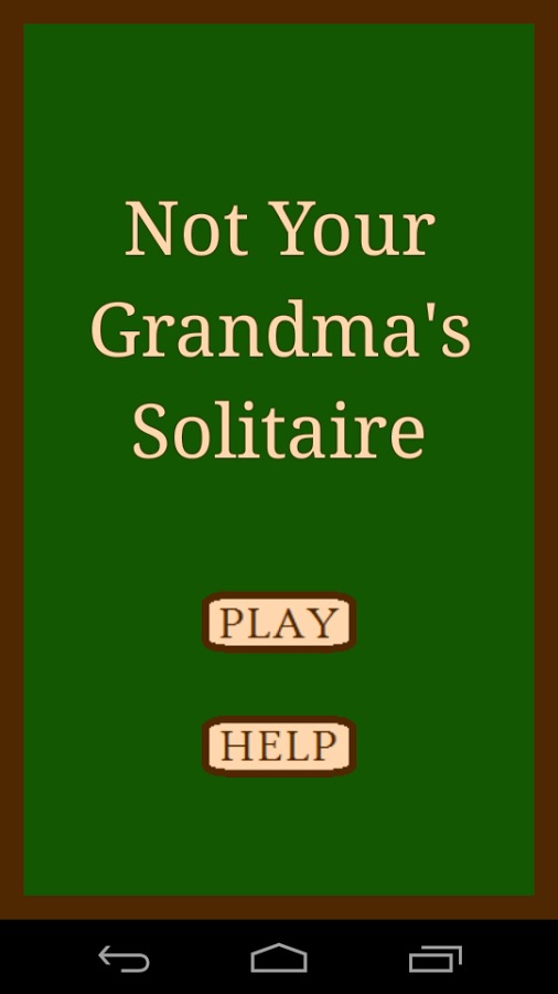 Not Your Grandma's Solitaire截图1