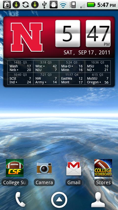 Nebraska Huskers Live Clock截图2